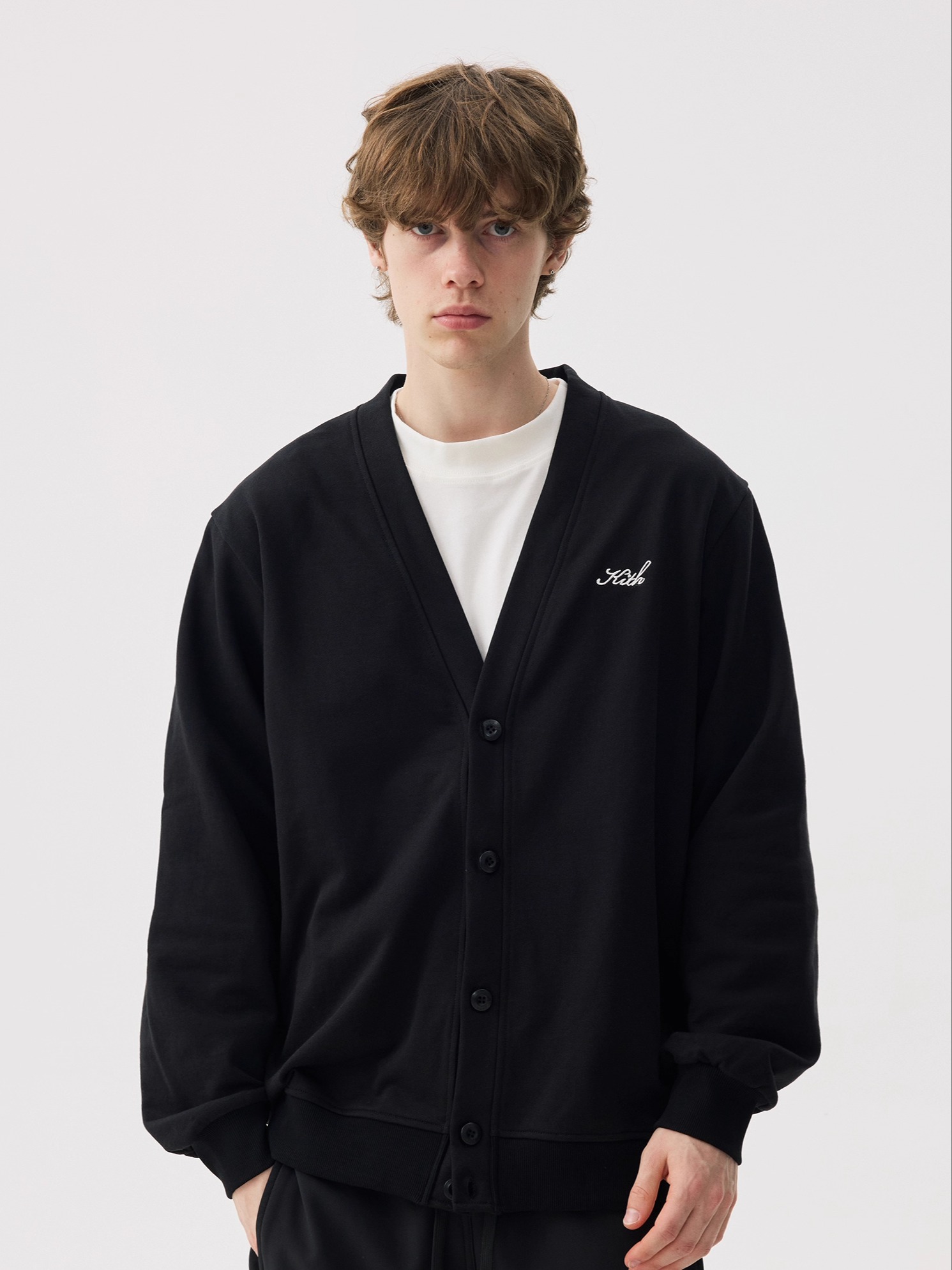 Kith Sweater Knit - KITH Düğmeli V Yaka Örme Hırka