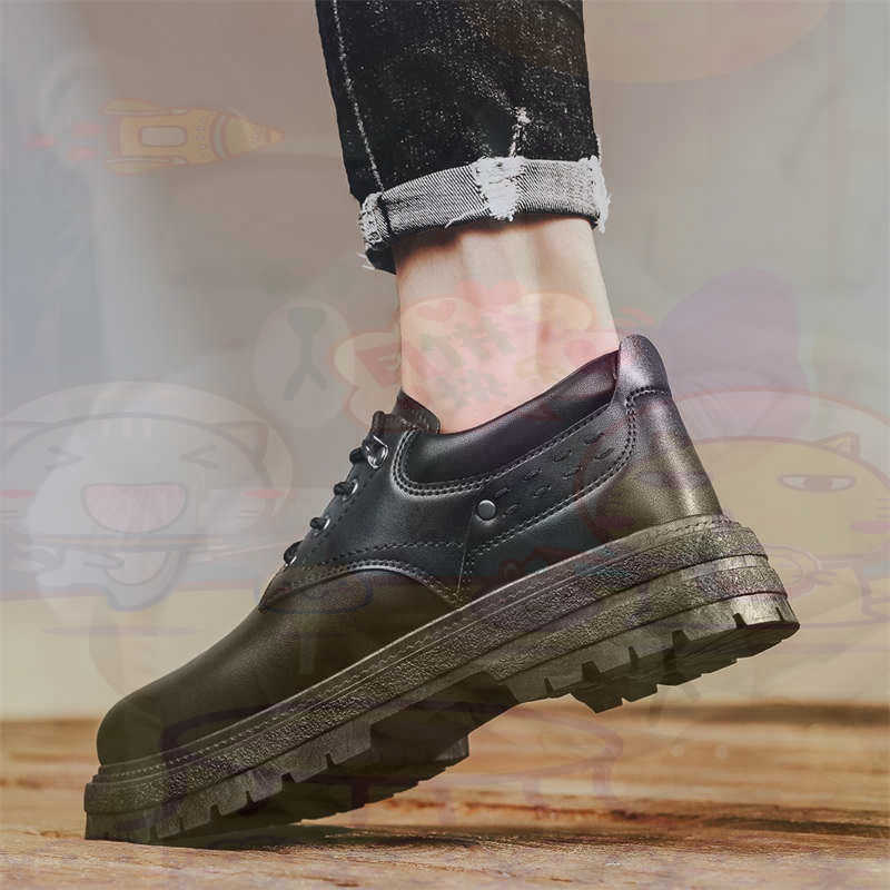 Streetwear Brand Kit - Koyu Doğal Deri Moda Eğitmenler Tenis