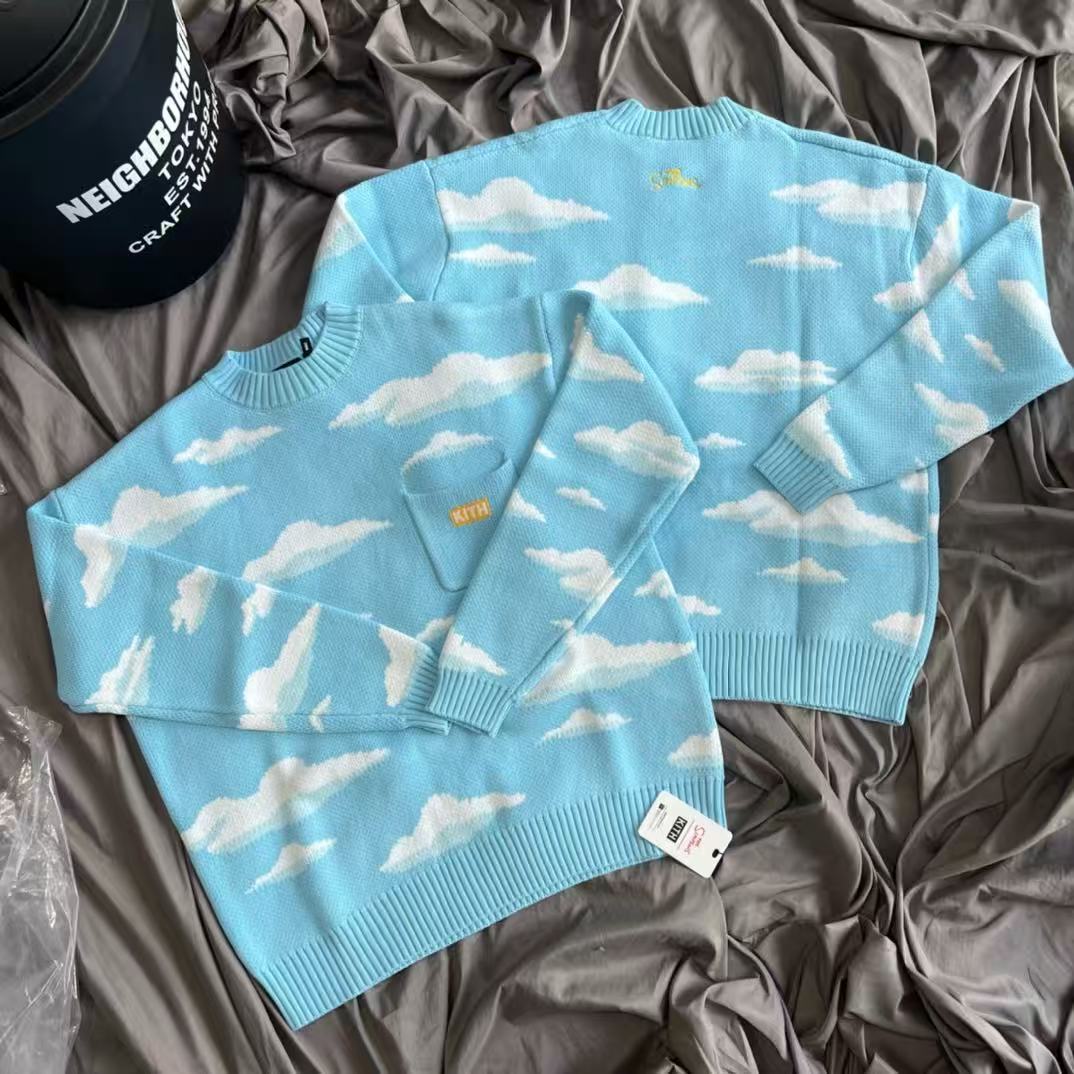Kith Sweater Knit - Amerikan Stili KITH Simpson İşbirliğiyle Üretilen