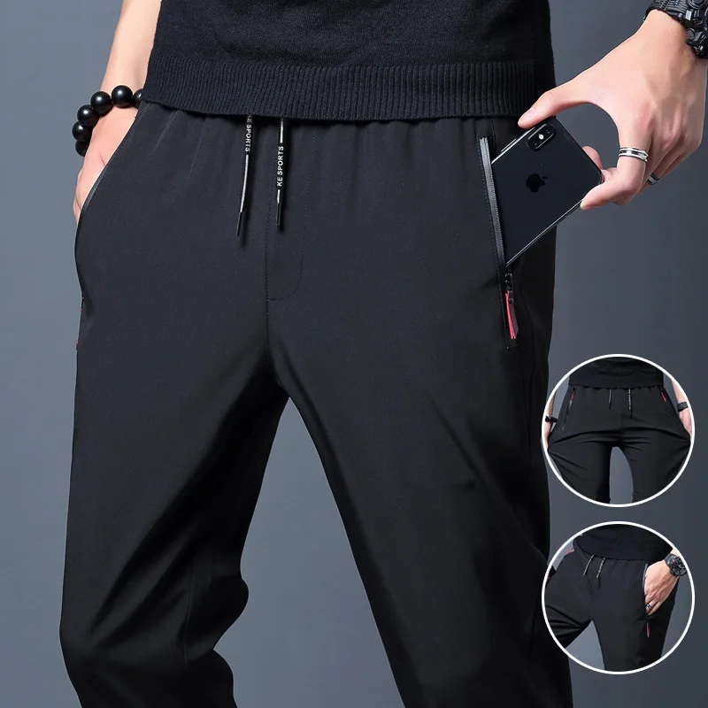Streetwear Brand Pants - Günlük erkek pantolonları Düz Slim Fit