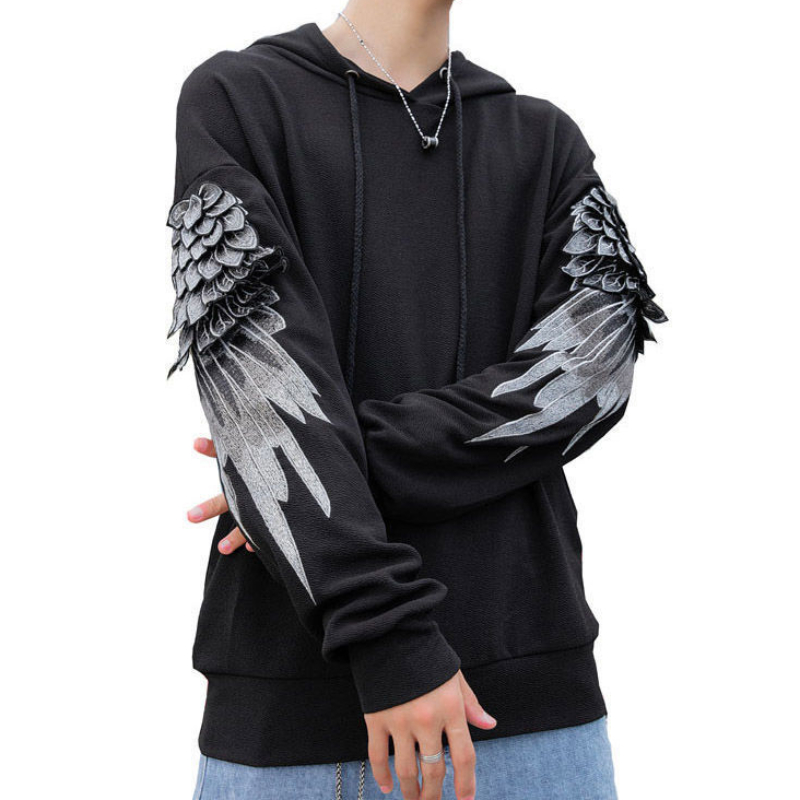 Streetwear Brand Hoodie - Erkekler için kazak kapüşonlu işlemeli erkek