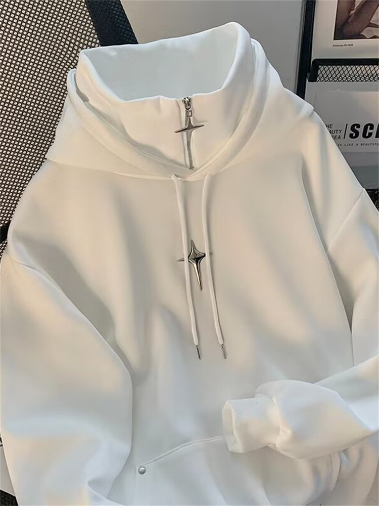 Sonbahar Kış Yüksek Boyunlu Ka - Streetwear Brand Hoodie incelemesi ve fiyatı