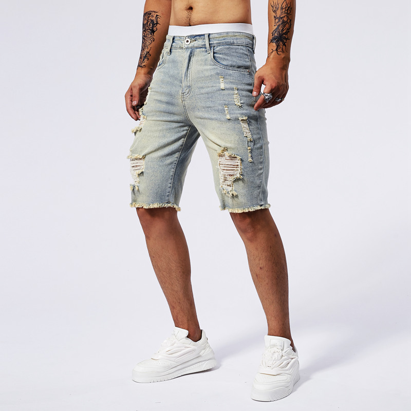 2025 yaz yeni erkek yırtık kot - Streetwear Brand Pants incelemesi ve fiyatı