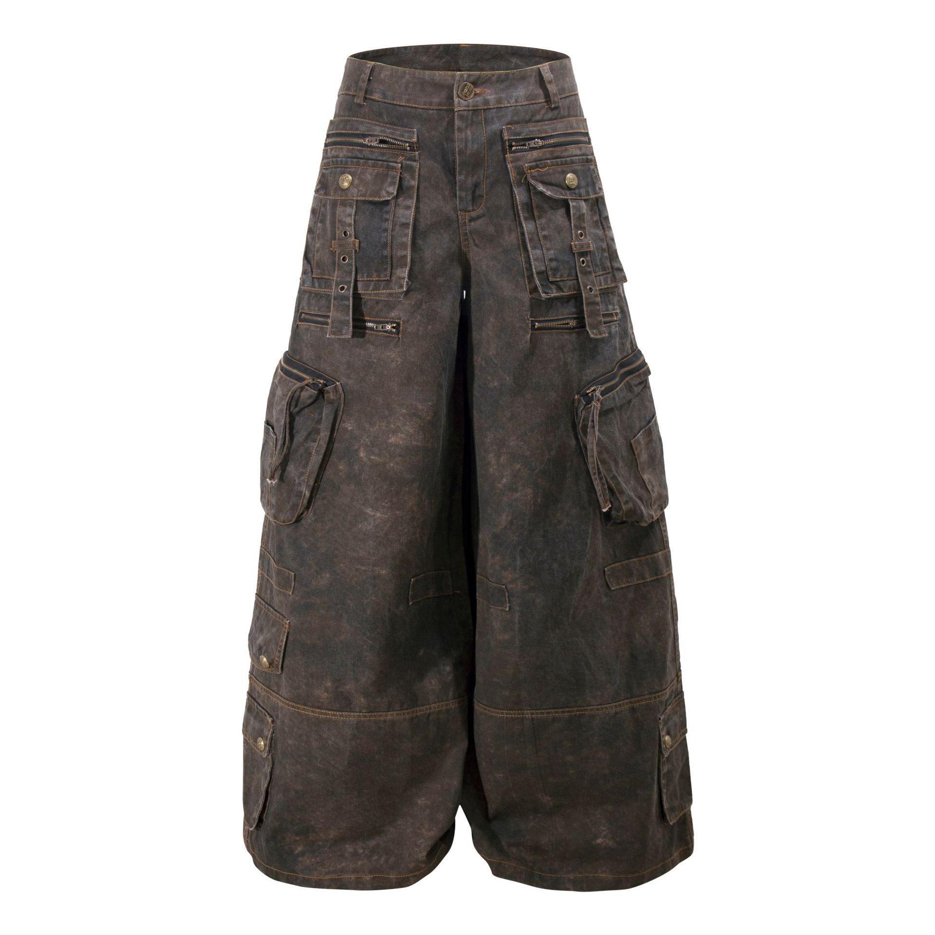 Grunge Techwear Geniş Paça Kar - Streetwear Brand Pants incelemesi ve fiyatı